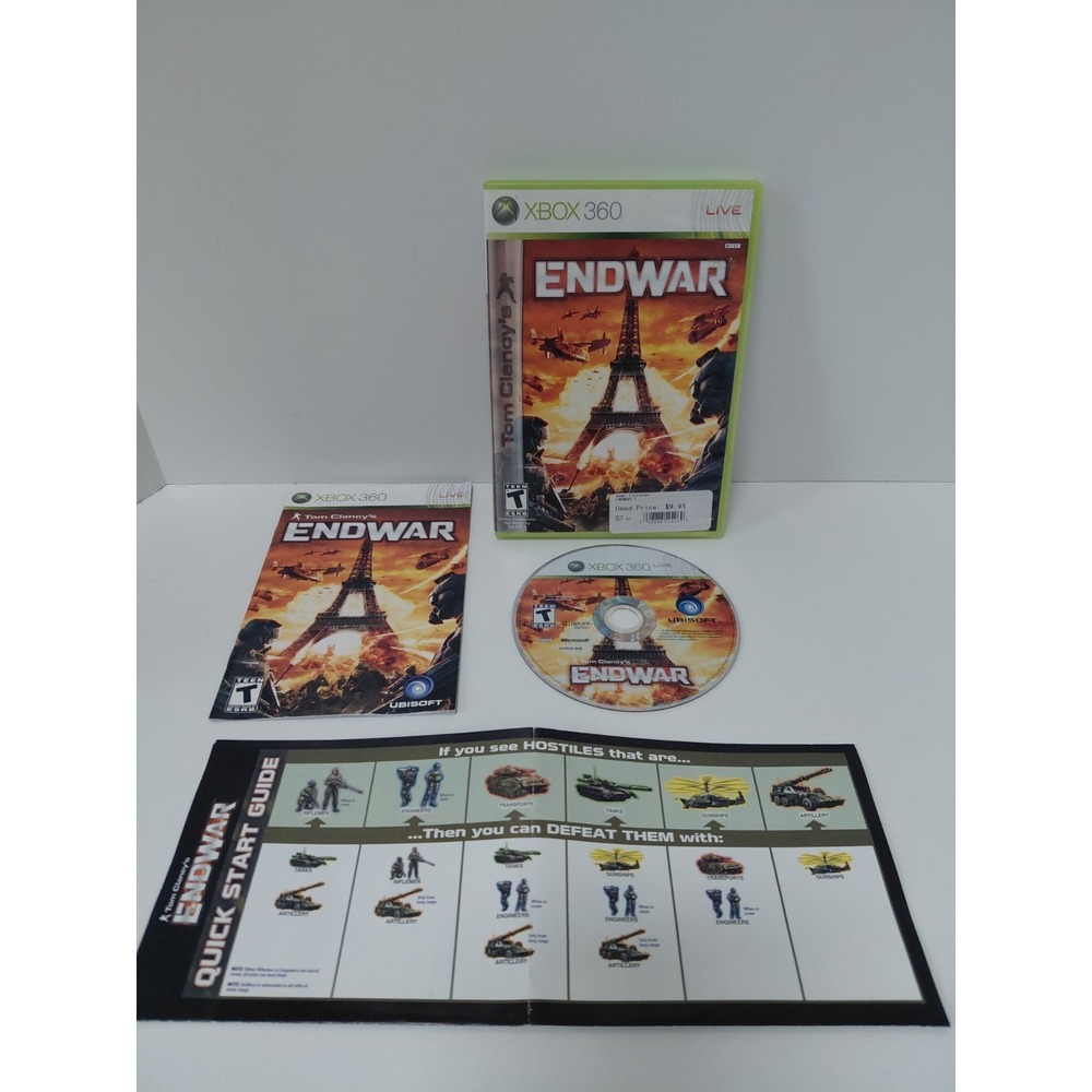 Tom Clancy's EndWar Microsoft Xbox 360 Complete W/ Manual CIB